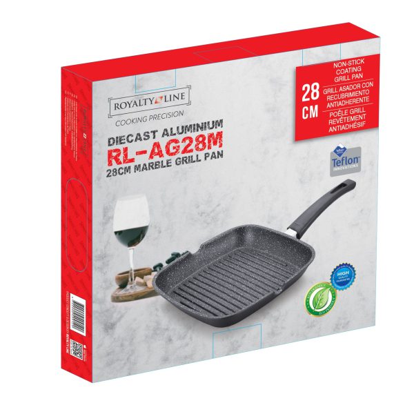 ROYALTY 28黑色方煎盘改