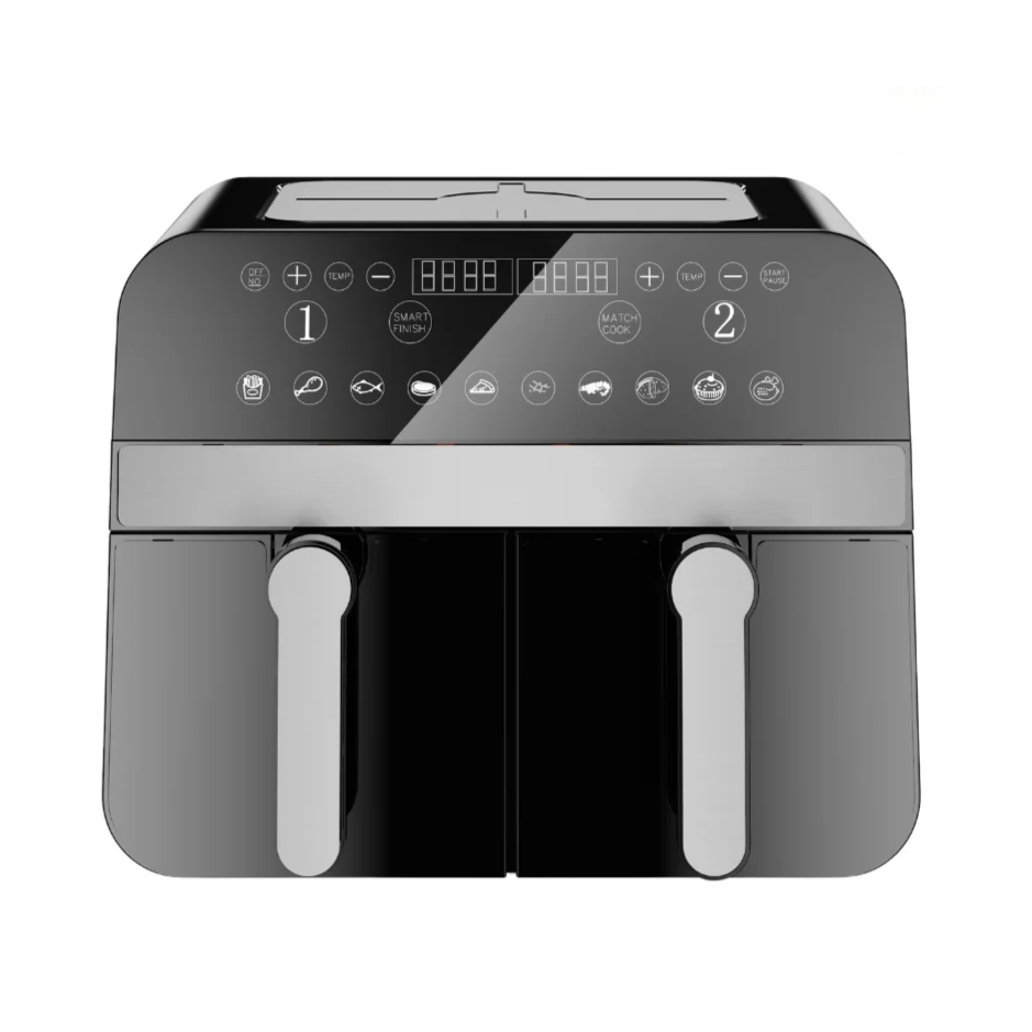 Еър Фритюрник с две кошници - AirFryer Comfy Nest 2400W Black - 9L