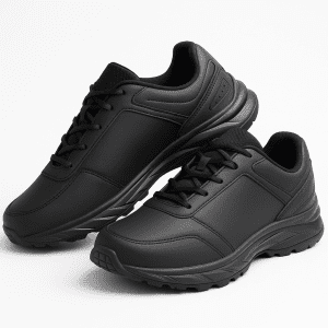 Мъжки маратонки от ЕКО кожа с антихлъзгаща подметка BULMAX 40-45 ЧЕРНИ