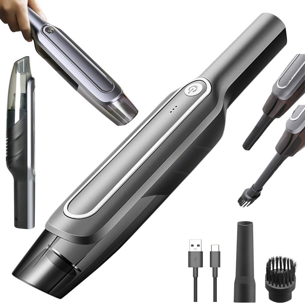 Ръчна, безкабелна прахосмукачка за кола с HEPA филтър